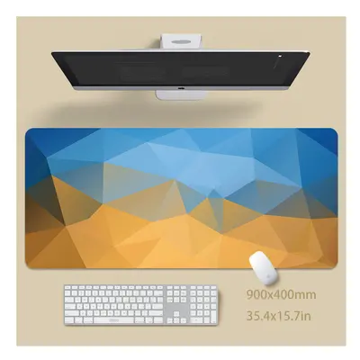 (Triangle SS (5), 900x400x3mm) Minimalist Large Desk Pads Big Computer Mousepads Gaming Mousepad