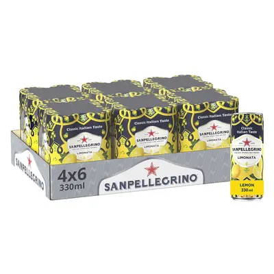 San Pellegrino Classic Taste Lemon Can 24x330ml