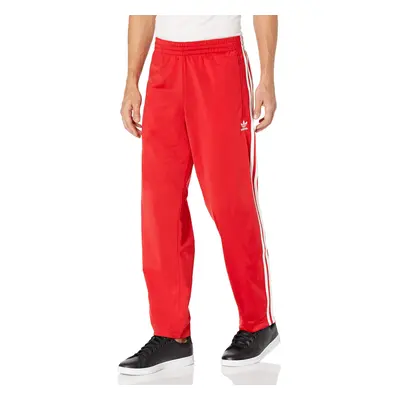 adidas mens Firebird Track Pants Scarlet White Small US