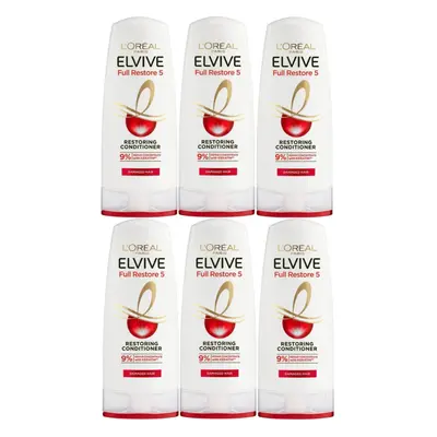 LOreal Elvive Full Restore Restoring Conditioner 300ml (Pack of 6)