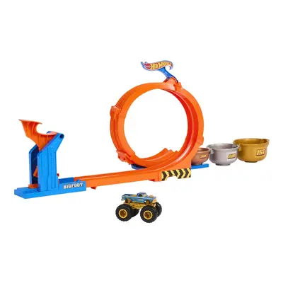 Hot Wheels Monster Trucks LOOP-AND-FLIP TROPHY CHALLENGE Playset