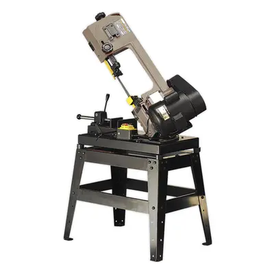 150mm 3-Speed Metal Cutting Bandsaw - Quick Lock Vice & Stand - Fully Guarded