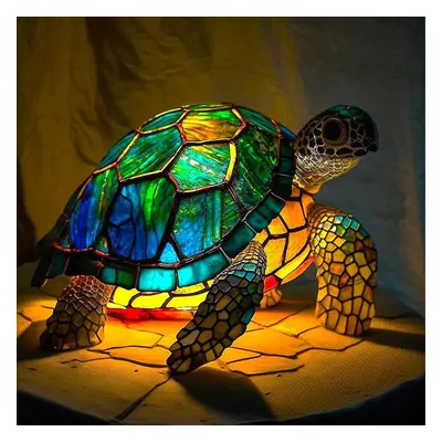 (turtle) Animal Table Lamp Series Stained Glass Animals Shape Table Lamp 3d Animal Shape Table L