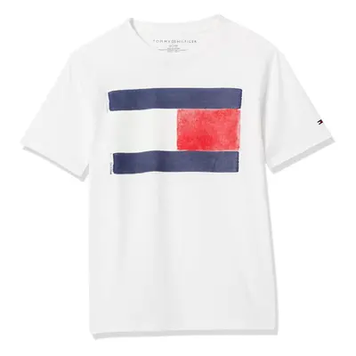 Tommy Hilfiger Boys Short Sleeve graphic crew Neck T-Shirt White