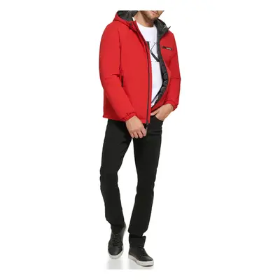 Calvin Klein Men's Classic Hooded Stretch Jacket True Red XX-Large