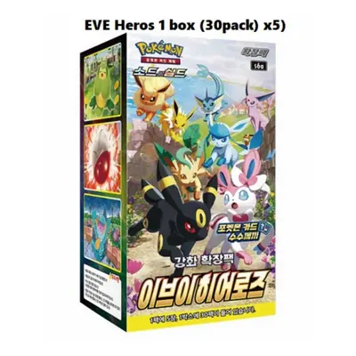 (EVE HEROES) Pokemon Cards Eevee Heroes Booster Box S6a Packs * Cards Sword & Shield Korean