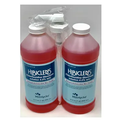 Hibiclens Antimicrobial Skin Liquid Soap,32 Fluid Ounce (Pack of 2) wi