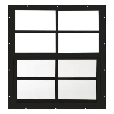 Shed Window W x H Flush Mount for Sheds Playhouses and Chicken Coops PK Black