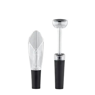 Wine Aerator Pourer and Wine Bottle Stopper Set, Includes Tulip Wine Aerator Pourer, Wine Bottle