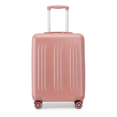 (Nude, inch) 20/24/28 Inch Expandable ABS+PC Suitcase With TSA Lock