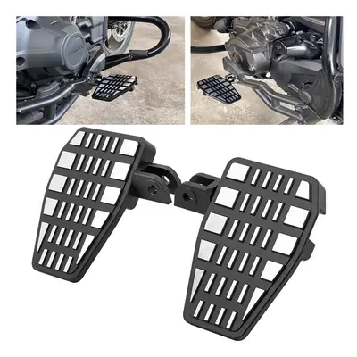 Motorcycle Black CNC Billet Aluminum Front Driver Footrests Foot Pegs Wide Pedals For Honda Rebe