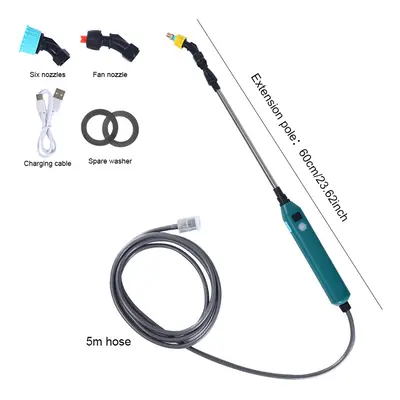 (B 5m Water Pipe) L with Telescopic Wand USB Rechargeable with Adjustable Shoulder Strap Electri