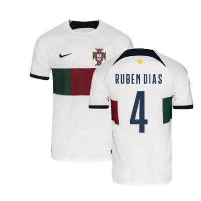 (3XL) Portugal Away Shirt (RUBEN DIAS 4)