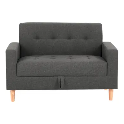 (2 Seater, Grey) Smart Sofa in a Box, Compact Chair with Storage