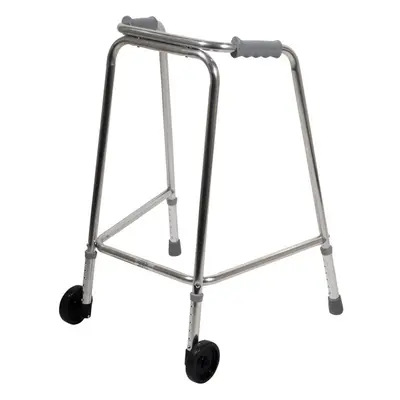 Lightweight Aluminium Wheeled Walking Frame to 790mm Adjustable Height Small