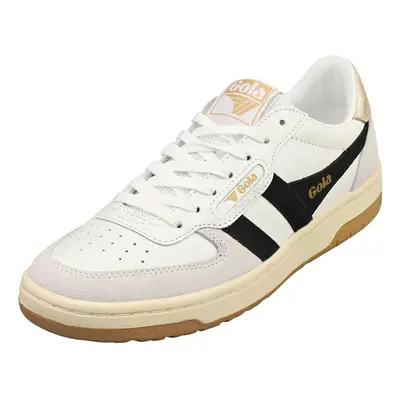 Gola Hawk Womens Casual Trainers in White Black - UK