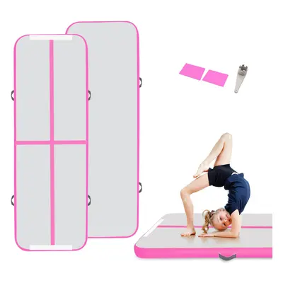 (Pink, x x 10cm) 3M / 4M Inflatable Gymnastics Mat Tumbling Mat