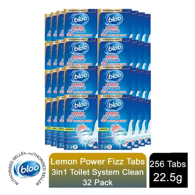 Bloo Power Toilet Fizz Tabs, Drain Deep Cleaning Bad Odour, x 25g Pack