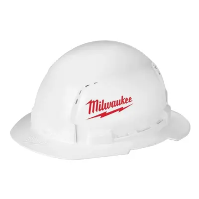 Bolt White Type Class C Full Brim Vented Hard Hat