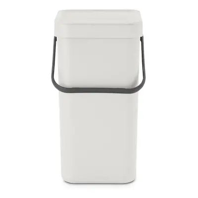 Brabantia Sort & go Kitchen Recycling can (32 galLight gray) Stackable Waste Organiser with Hand