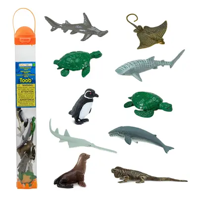 Safari Ltd. Endangered Marine Species TOOB Figures of Whales Marine Iguana Galapagos Penguin Sea