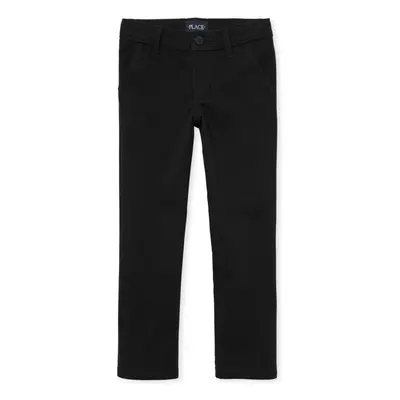 The Children's Place girls Uniform Skinny Chino Pants Black Slim US