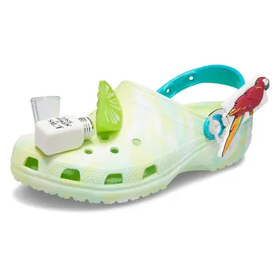 Crocs Unisex-Adult Classic Margaritaville Clog, Lime Zest, Women/13 Men