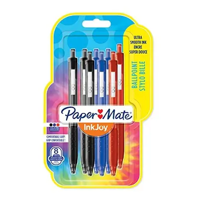 InkJoy 300RT Druckkugelschreiber | mittlere Spitze (1,0Â mm) | Schwarze, blaue & rote Tinte | 8Â