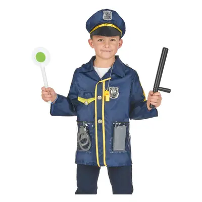 Child policeman costume and accessories kit