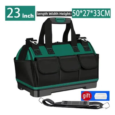 (23 inch Rubber) Upgrade Heighten large capacity Tool Bag Thickened 1680D Oxford Waterproofed We