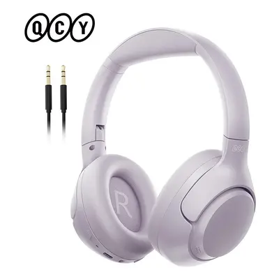 (H3-Purple) QCY H3 ANC Wireless Headphones Bluetooth 5.4 Hi-Res Audio Over Ear Headset