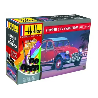 HEL56766 - Heller 1:24 Gift Set - Citroen CV Charleston