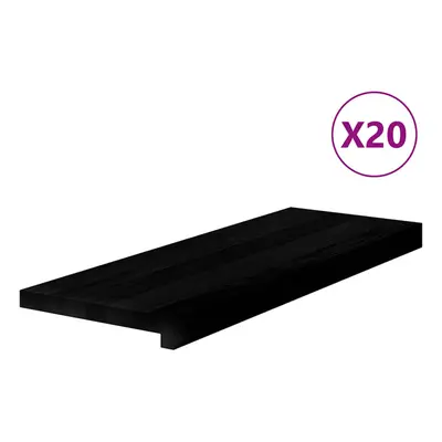 (dark brown, x x cm/ pcs) vidaXL Stair Treadss Step Mat Door Mat Tread Mat Untreated Solid Wood 