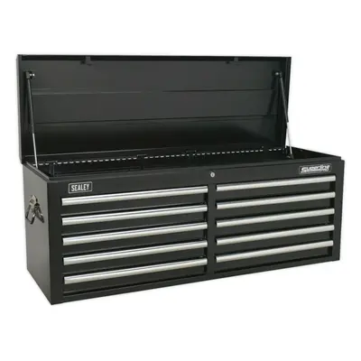 1265 x x 490mm BLACK Drawer Topchest Tool Chest Lockable Storage Cabinet