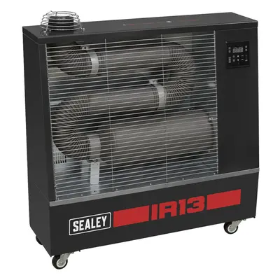 13 kW Industrial Infrared Diesel Heater - 50L Fuel Tank - Overheat Protection