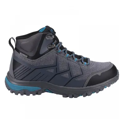 (5 (Adults'), Grey/Blue) Wychwood Mid Grey/Blue Waterproof Ladies Eco-Conscious Lace-up Boots