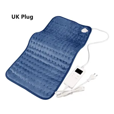 (blue, UK Plug) Heating Pad For Back Pain Relief & Cramps, Heating Pads With Auto Shut Off Large