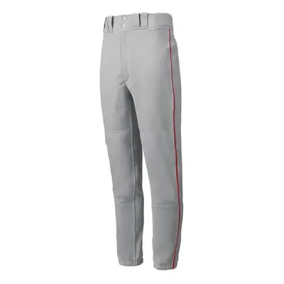 Mizuno mens Premier Piped Pant Grey-red X-Small US