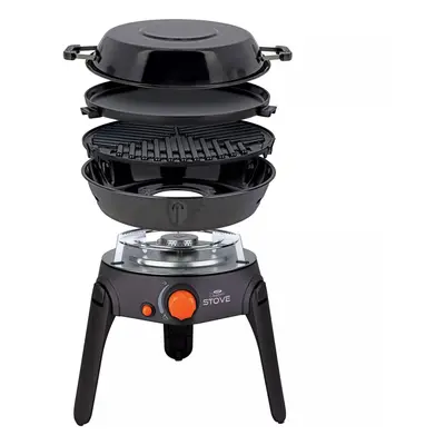 Cooking Gas Stove Portable Camping Outdoor BBQ Grill Fishing Foldable Legs & Bag