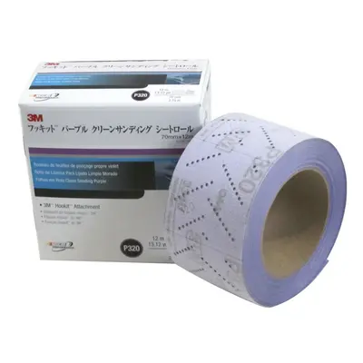 3M Hookit 334U Purple mm x m P320 Grit Clean Sanding Sheet