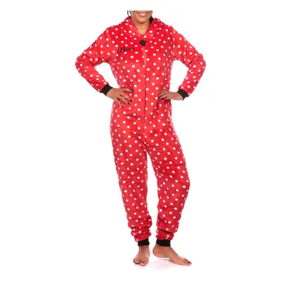 Disney Womens Minnie Mouse Onesie Size Small Red