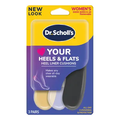 Dr. Scholls Love Your HEELS & FLATS Heel Liner Cushions Helps Prevent Uncomfortable Shoe Rubbing