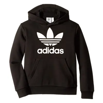 adidas Originals unisex-youth Trefoil Hoodie Black/White Small