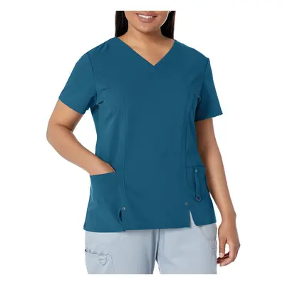 Dickies womens Xtreme Stretch V-neck medical scrubs shirts Caribbean