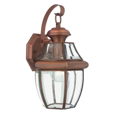 Outdoor IP44 Wall Light Sconce Aged Copper LED E27 100W Bulb Outside External