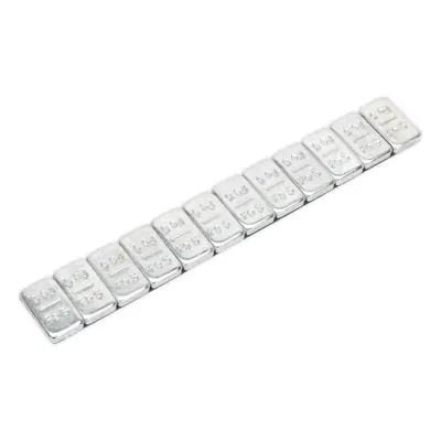 100 PACK 5g Adhesive Wheel Weight - Strip of - Zinc Plated Steel - Balance