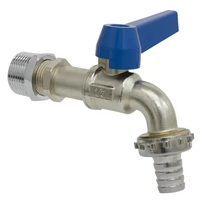 1/2" BSP Drum Tap - 3/4" BSP Adaptor Included - Hose Tail Outlet - Brass Body