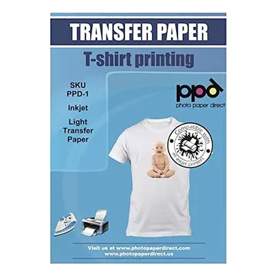 PPD Inkjet PREMIUM Iron on Transfer paper A4 for white an light colour T-Shirt x sheets PPD-1-10