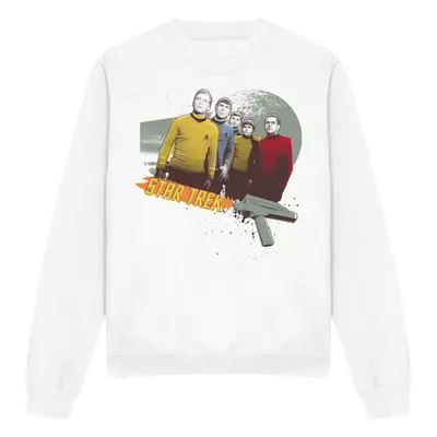 (XXL, White) Star Trek Unisex Adult Strange New Worlds Sweatshirt