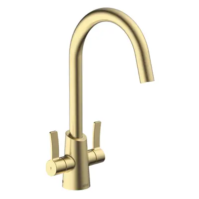 Bristan Acorn Easyfit Kitchen Sink Mixer Brushed Brass Tap